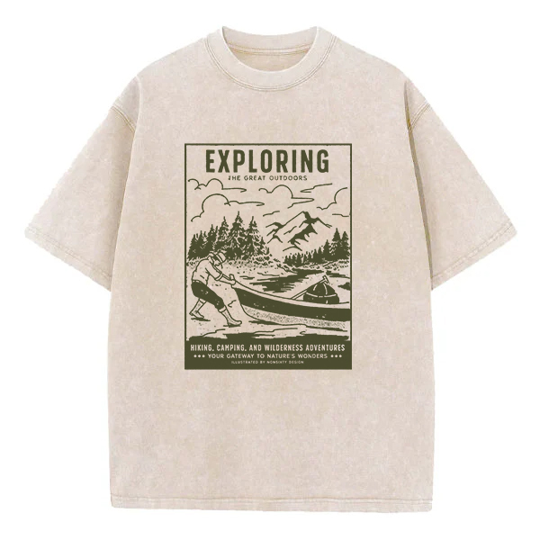 Washed T-Shirt | Exploring The Great Outdoors Washed TEE