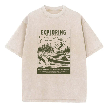 Washed T-Shirt | Exploring The Great Outdoors Washed TEE