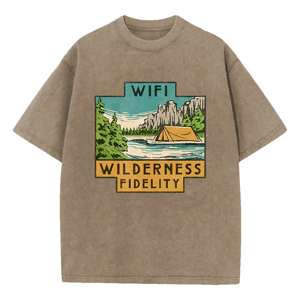 Washed T-Shirt | Wifi Wilderness Fidelity Washed TEE