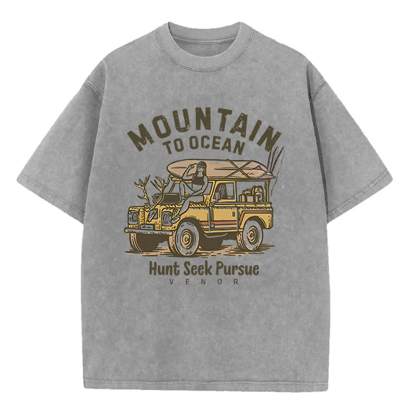 Washed T-Shirt | Mountain To Ocean Unisex Fit Washed TEE