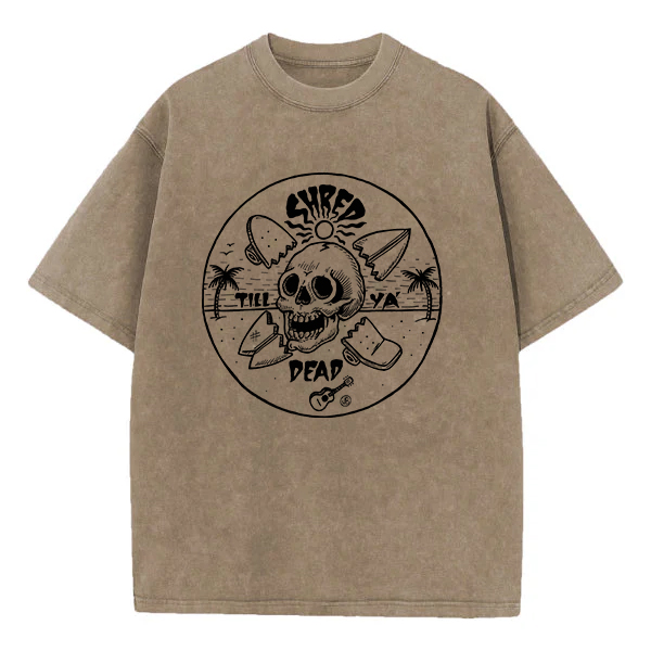 Washed T-Shirt | Shred Dead Unisex Fit Washed TEE