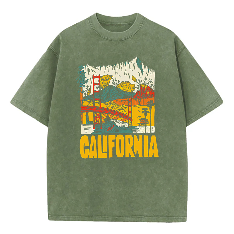 Washed T-Shirt | California Unisex Fit Washed TEE