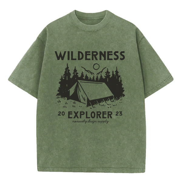Washed T-Shirt | Wildness Explorer Washed TEE