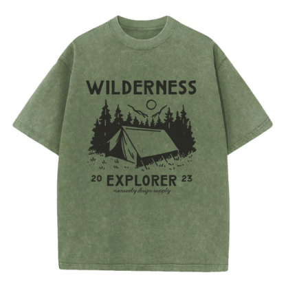 Washed T-Shirt | Wildness Explorer Washed TEE
