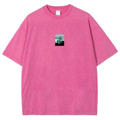 Washed T-Shirt | Surfing Unisex Casual | TIDESENCE