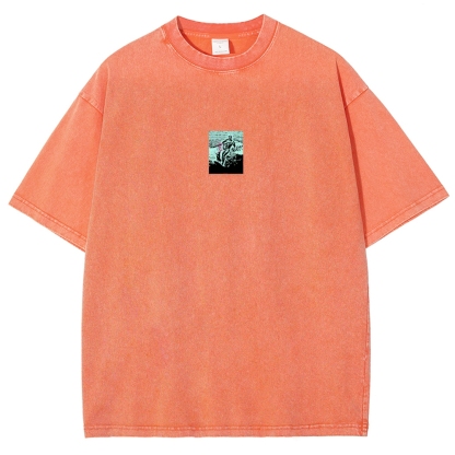 Washed T-Shirt | Surfing Unisex Casual | TIDESENCE