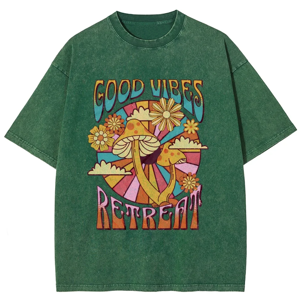Washed T-Shirt | Unisex Casual Short Sleeve | TIDESENCE