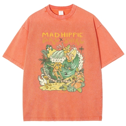 Washed Tee | Unisex Adventure Surf Short Sleeve | TIDESENCE