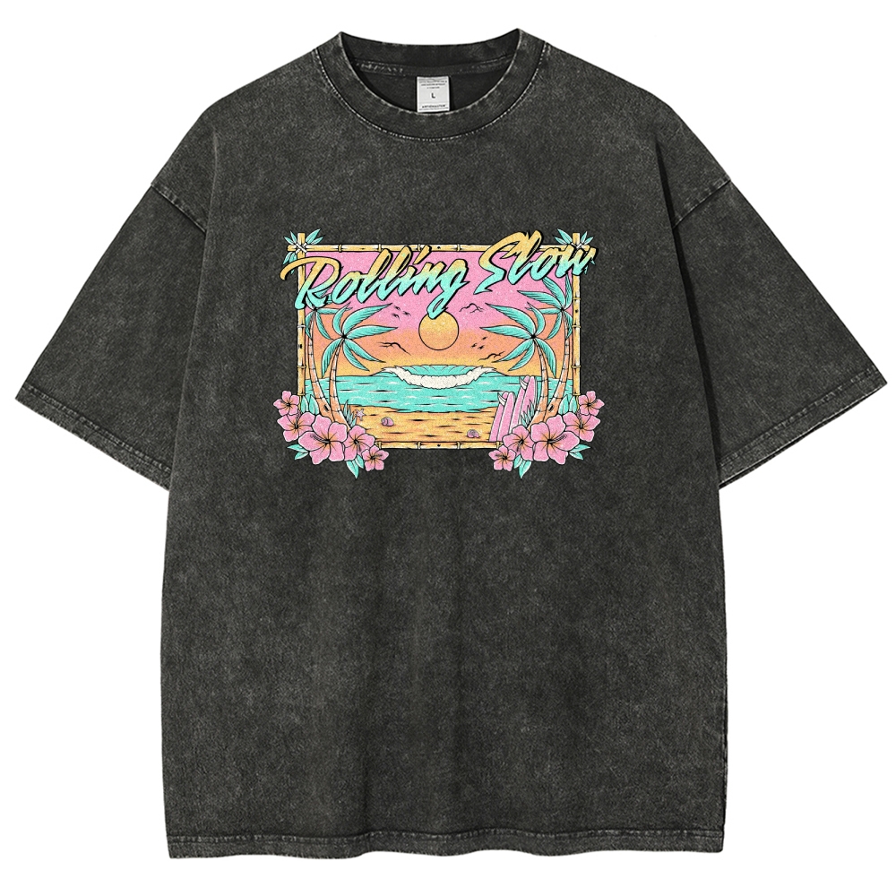 Washed T-Shirt | Landscape Unisex Fit | TIDESENCE