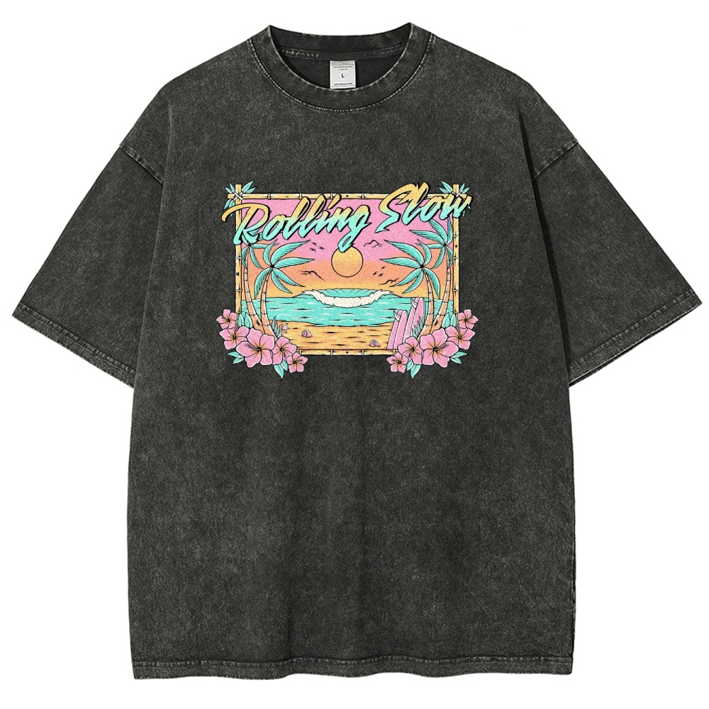 Washed T-Shirt | Landscape Unisex Fit | TIDESENCE