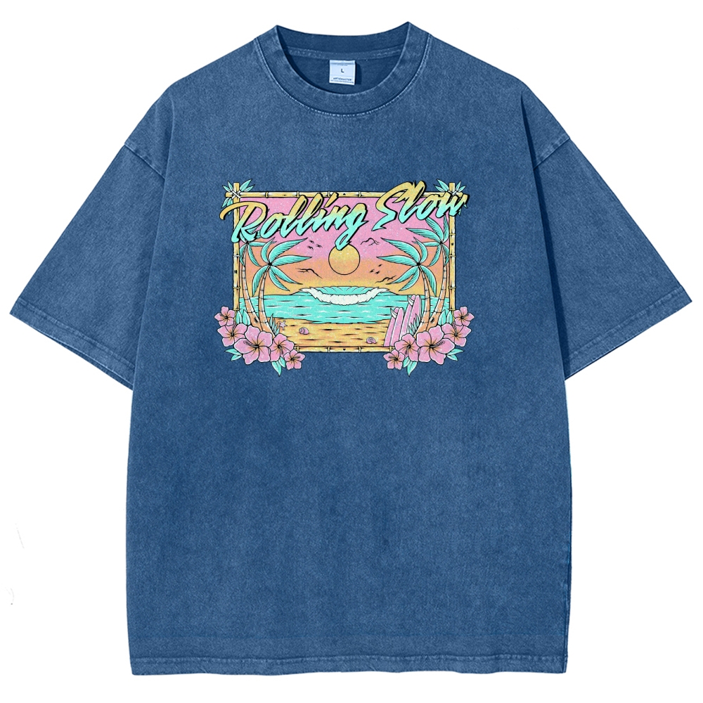 Washed T-Shirt | Landscape Unisex Fit | TIDESENCE