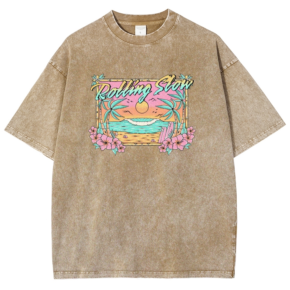 Washed T-Shirt | Landscape Unisex Fit | TIDESENCE
