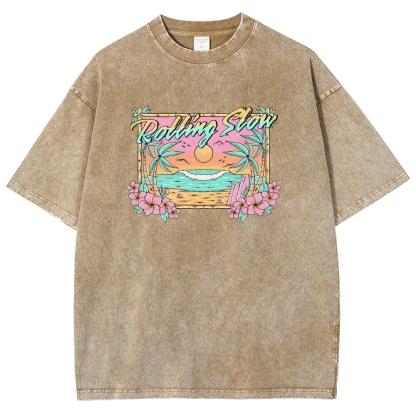 Washed T-Shirt | Landscape Unisex Fit | TIDESENCE