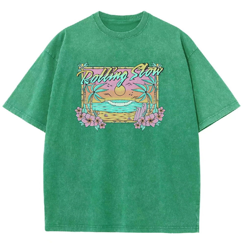 Washed T-Shirt | Landscape Unisex Fit | TIDESENCE