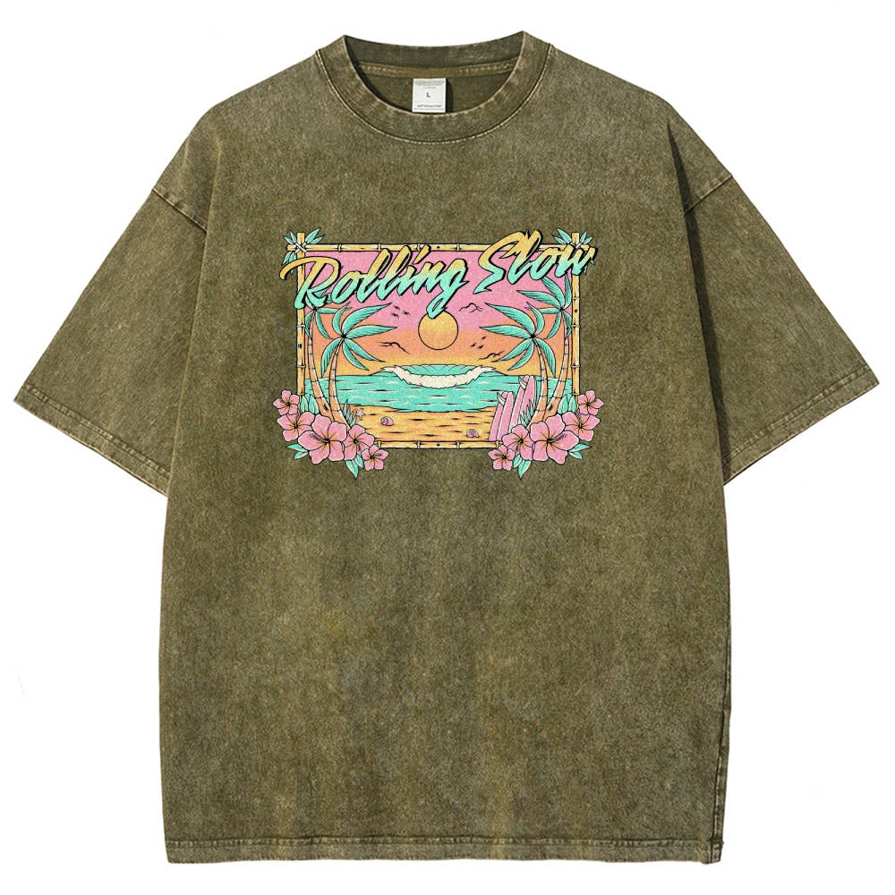 Washed T-Shirt | Landscape Unisex Fit | TIDESENCE