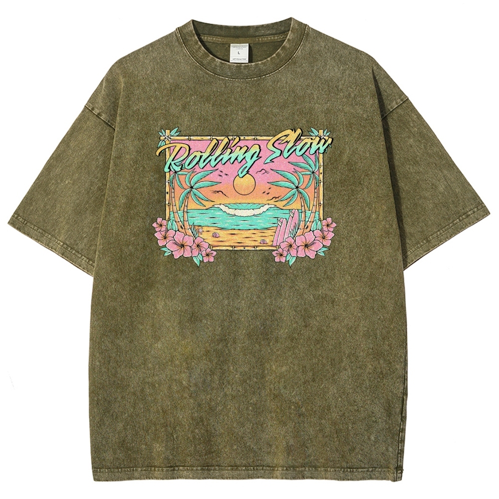 Washed T-Shirt | Landscape Unisex Fit | TIDESENCE