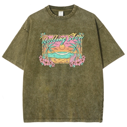 Washed T-Shirt | Landscape Unisex Fit | TIDESENCE