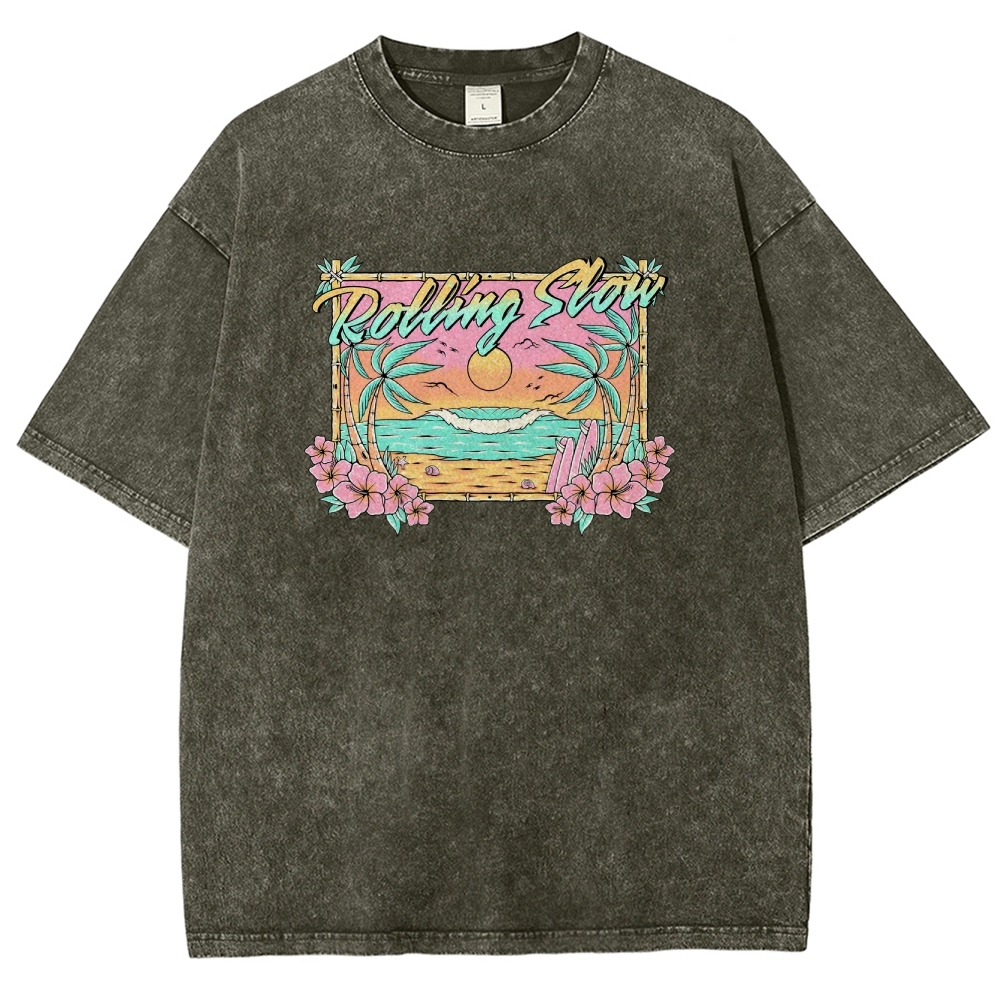 Washed T-Shirt | Landscape Unisex Fit | TIDESENCE