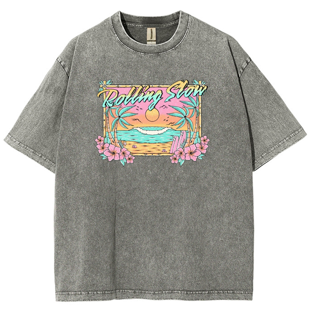 Washed T-Shirt | Landscape Unisex Fit | TIDESENCE