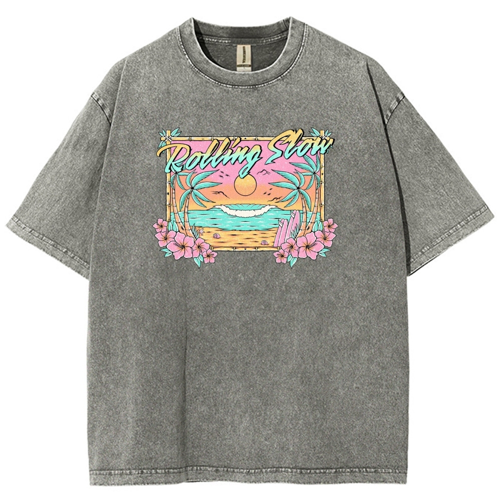 Washed T-Shirt | Landscape Unisex Fit | TIDESENCE