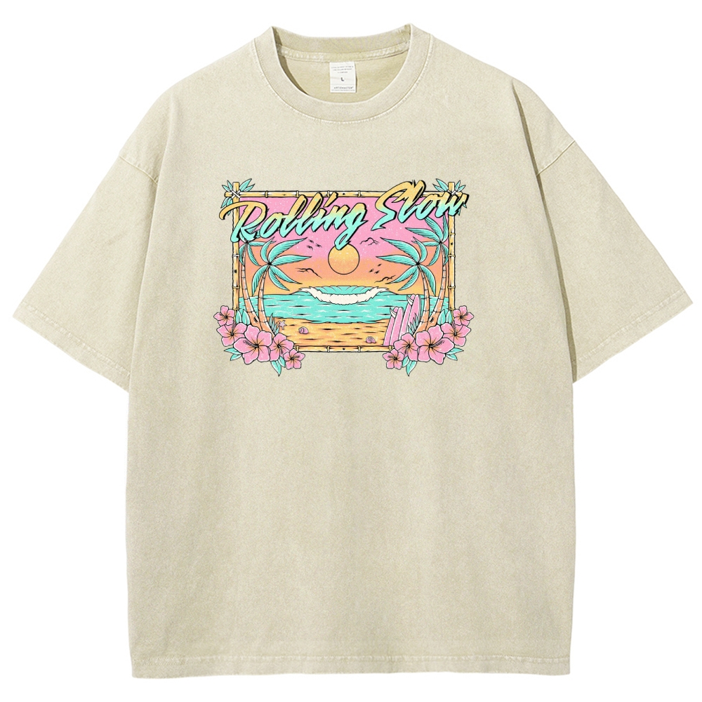 Washed T-Shirt | Landscape Unisex Fit | TIDESENCE