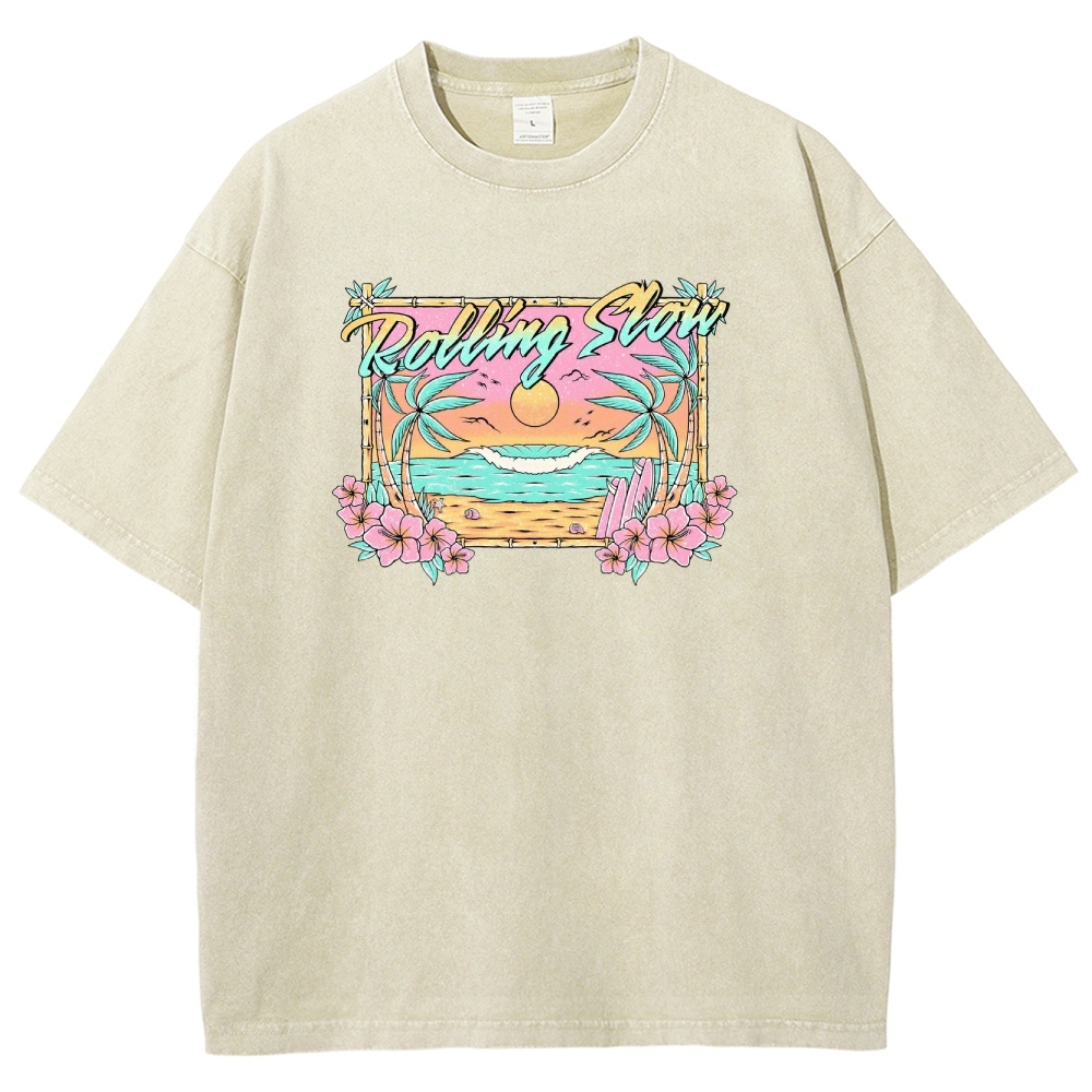 Washed T-Shirt | Landscape Unisex Fit | TIDESENCE