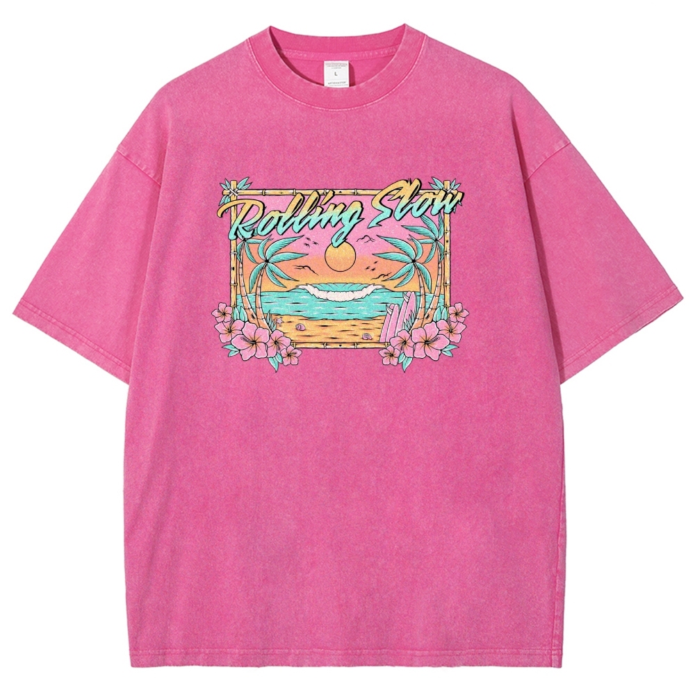 Washed T-Shirt | Landscape Unisex Fit | TIDESENCE