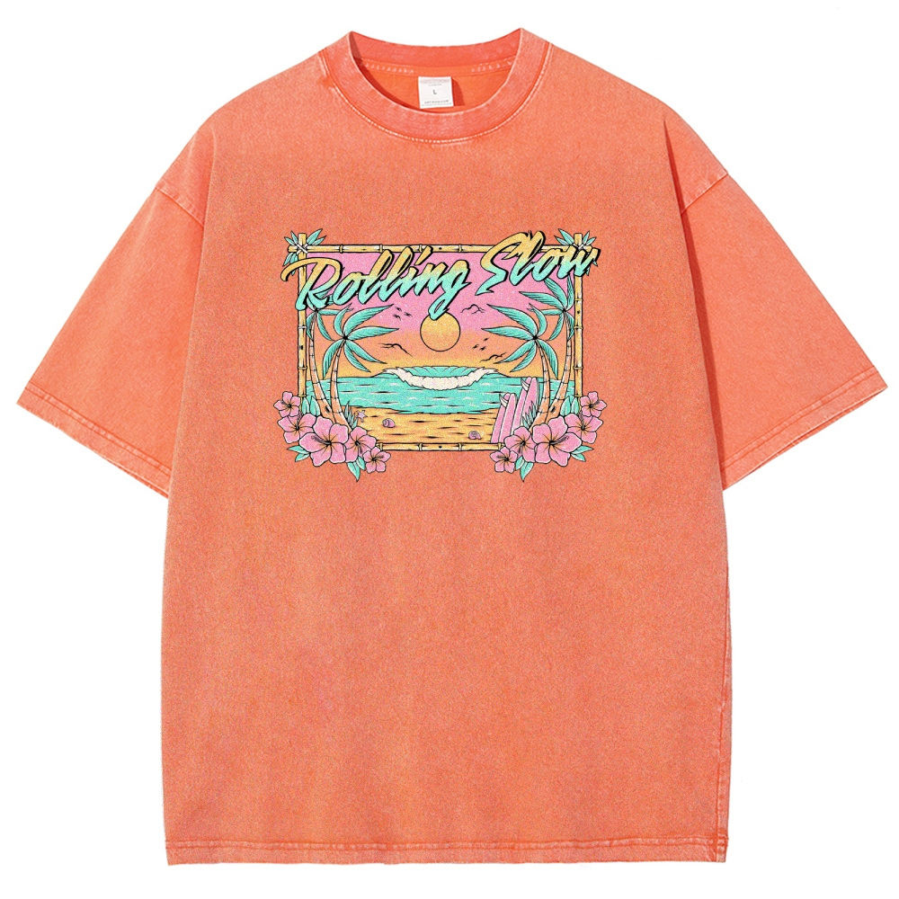 Washed T-Shirt | Landscape Unisex Fit | TIDESENCE