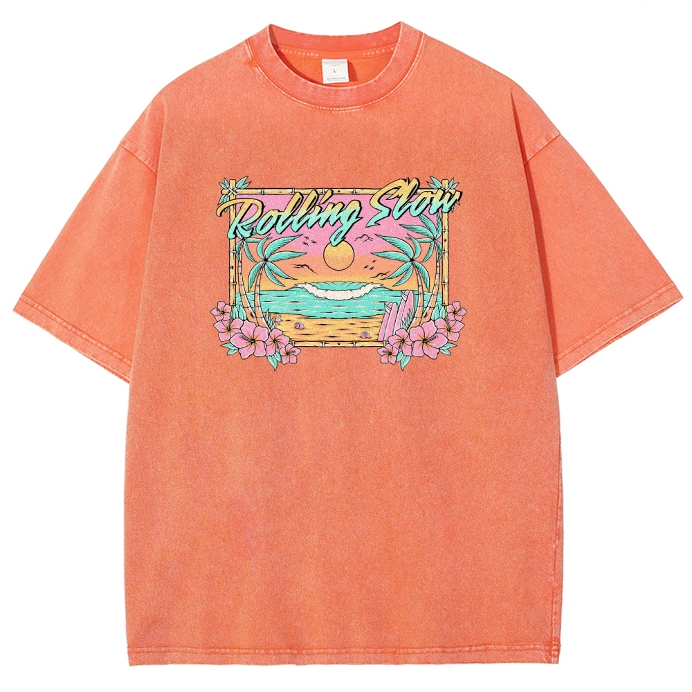 Washed T-Shirt | Landscape Unisex Fit | TIDESENCE