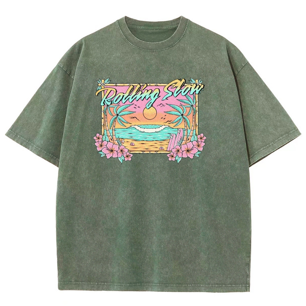 Washed T-Shirt | Landscape Unisex Fit | TIDESENCE