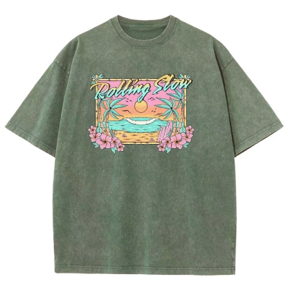 Washed T-Shirt | Landscape Unisex Fit | TIDESENCE