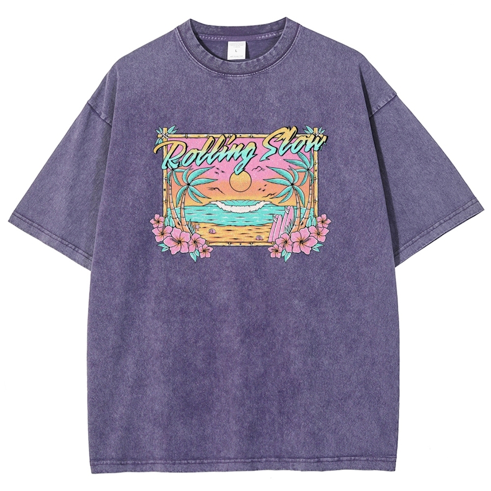 Washed T-Shirt | Landscape Unisex Fit | TIDESENCE