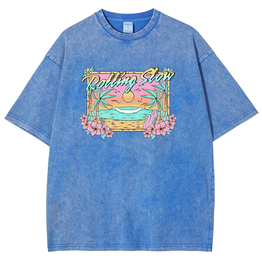 Washed T-Shirt | Landscape Unisex Fit | TIDESENCE