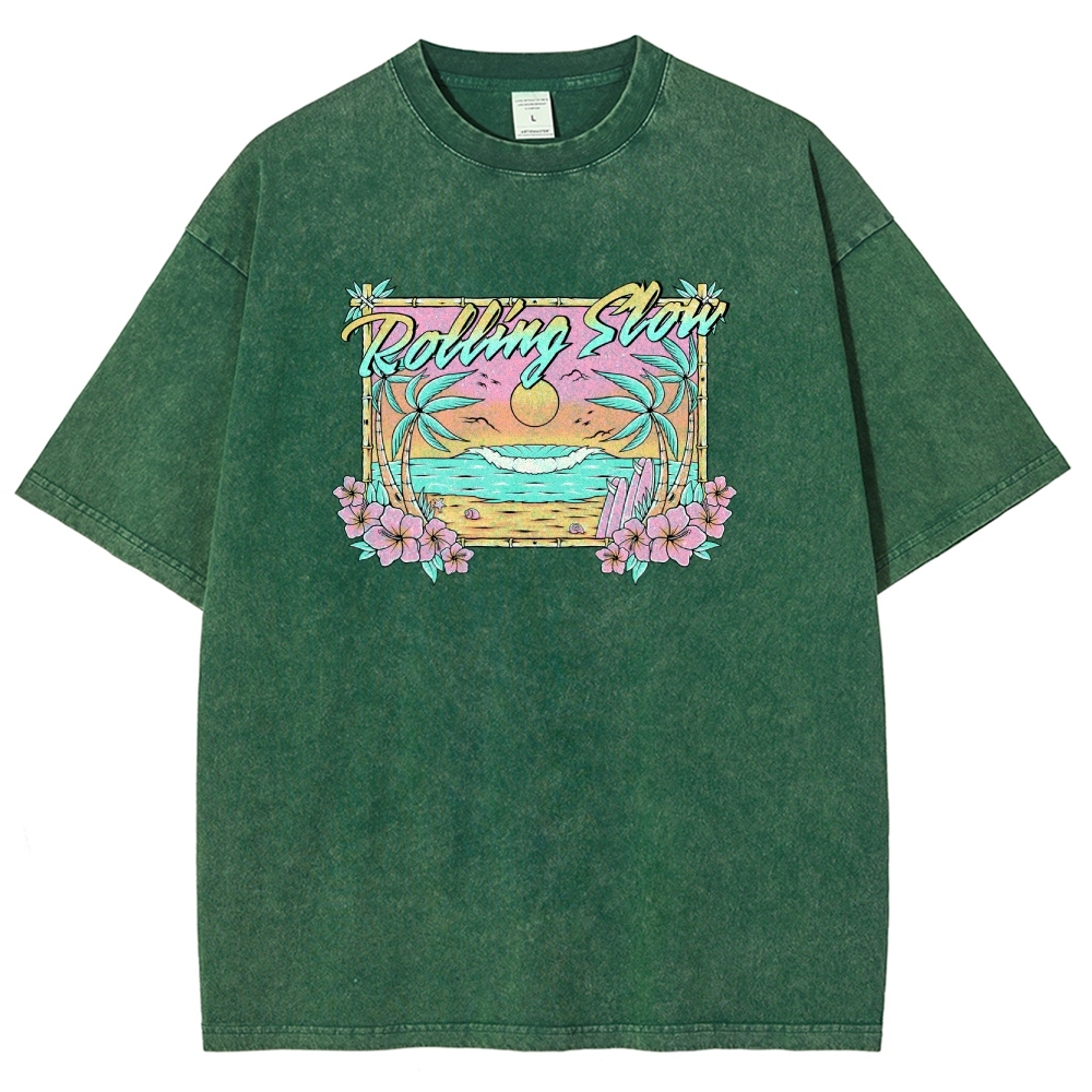 Washed T-Shirt | Landscape Unisex Fit | TIDESENCE