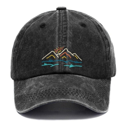 Baseball Cap | Landscape Unisex Vintage Casual Washed Cap | TIDESENCE