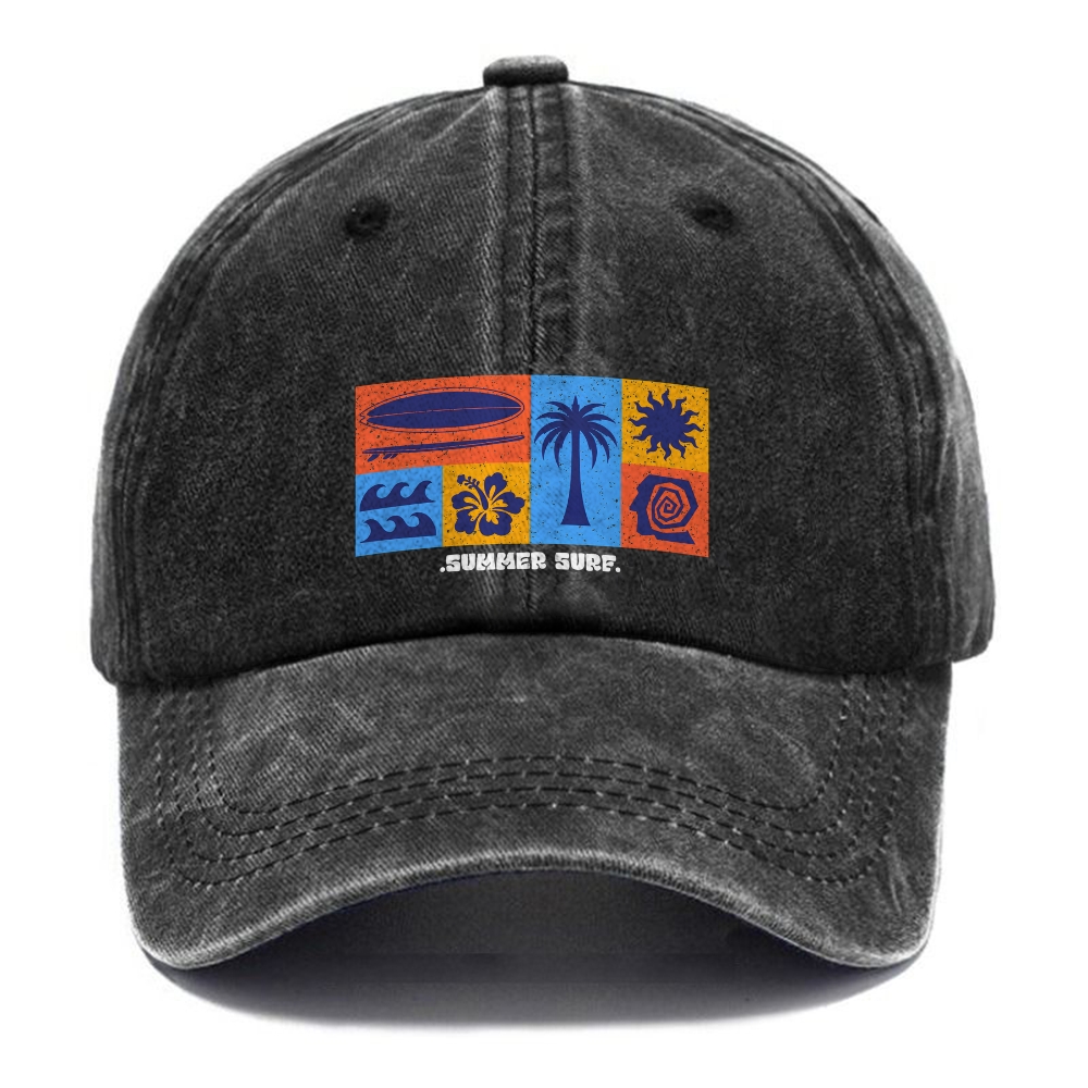 Baseball Cap | Summer Surf Unisex Vintage Washed Cap | TIDESENCE