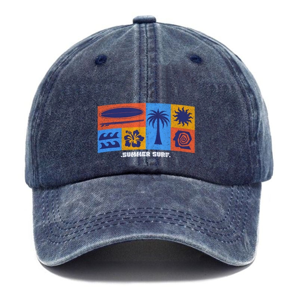 Baseball Cap | Summer Surf Unisex Vintage Washed Cap | TIDESENCE
