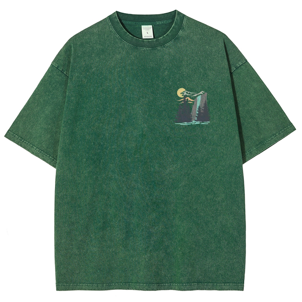 Washed T-Shirt | Landscape Unisex Fit | TIDESENCE