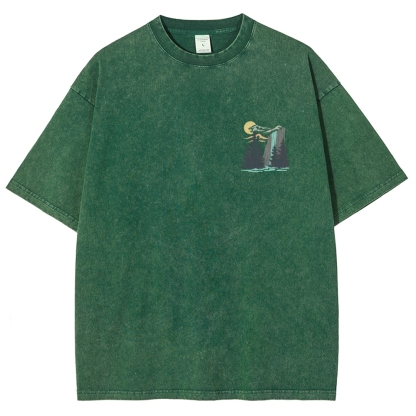 Washed T-Shirt | Landscape Unisex Fit | TIDESENCE