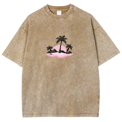 Washed T-Shirt | Surf Unisex Fit Holy Spirit Beach Club | TIDESENCE