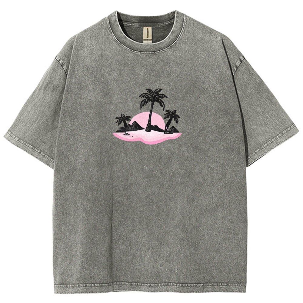 Washed T-Shirt | Surf Unisex Fit Holy Spirit Beach Club | TIDESENCE