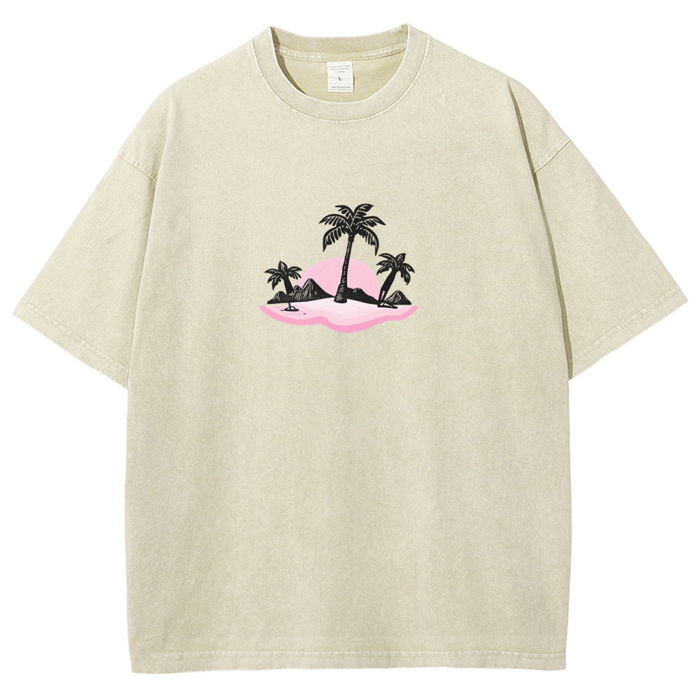 Washed T-Shirt | Surf Unisex Fit Holy Spirit Beach Club | TIDESENCE