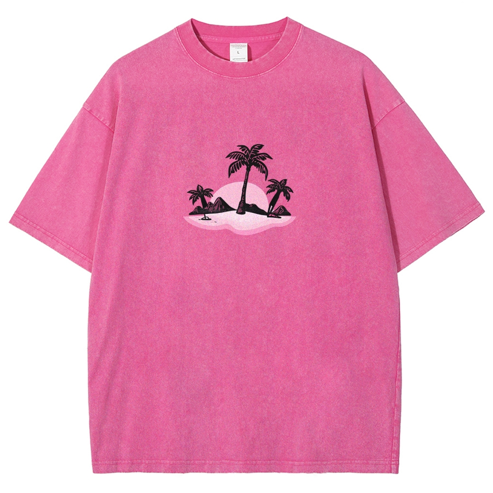 Washed T-Shirt | Surf Unisex Fit Holy Spirit Beach Club | TIDESENCE