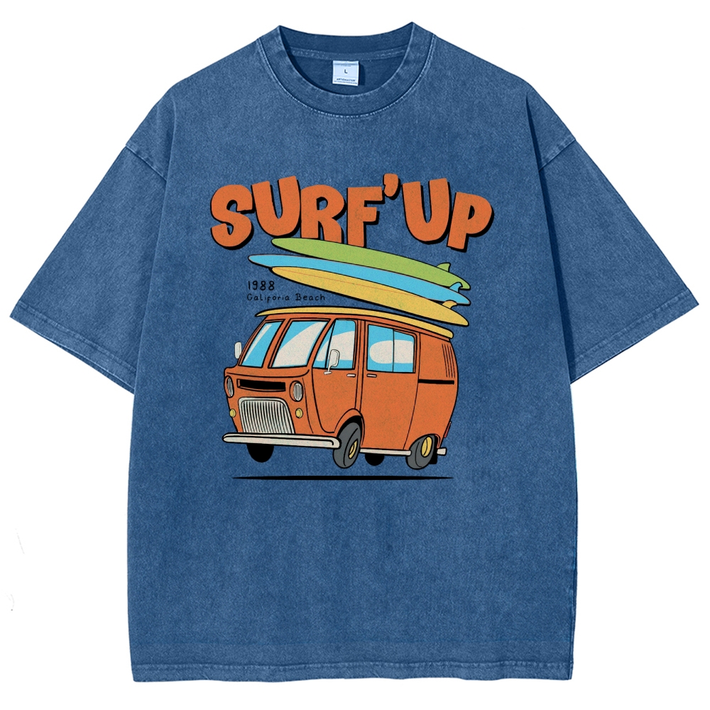 Washed T-Shirt | Surf Up Unisex Fit | TIDESENCE