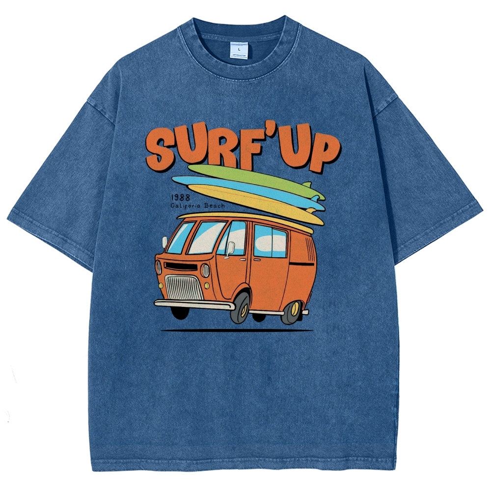Washed T-Shirt | Surf Up Unisex Fit | TIDESENCE
