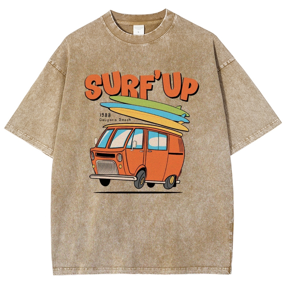 Washed T-Shirt | Surf Up Unisex Fit | TIDESENCE