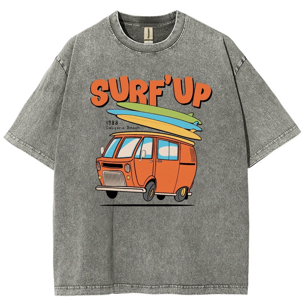 Washed T-Shirt | Surf Up Unisex Fit | TIDESENCE