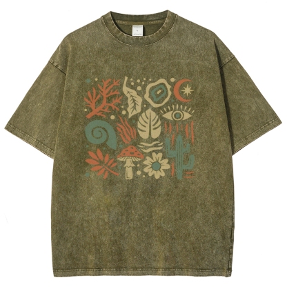 Washed T-Shirt | Forest Unisex Fit | TIDESENCE