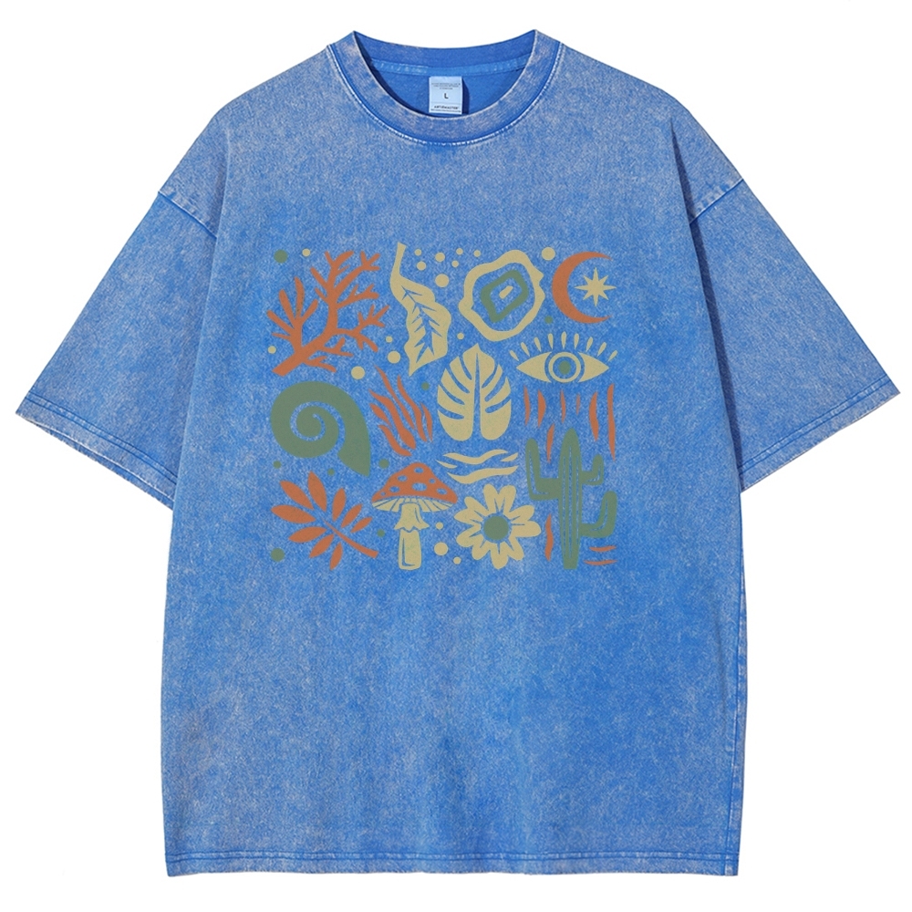 Washed T-Shirt | Forest Unisex Fit | TIDESENCE