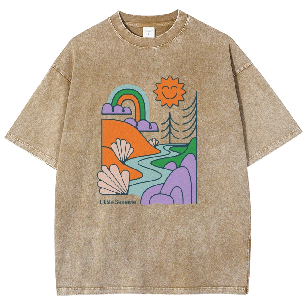 Washed T-Shirt | Landscape Unisex Fit
